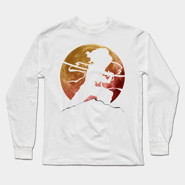 Afro the Slasher Long Sleeve T-Shirt by AlexKramer